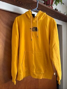 The North Face Men's Bright Yellow/Orange Hoodie